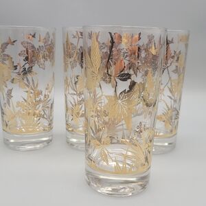 Mid Century Modern William A Meier Glass Co. Barware Vintage Highball Glasses